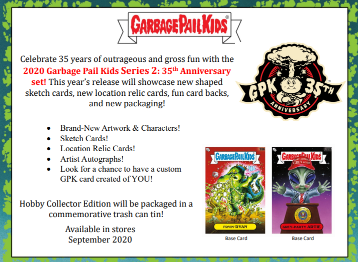 2020 Topps Garbage Pail Kids Series 2: 35th Anniversary Collector Edition 8-Box Case