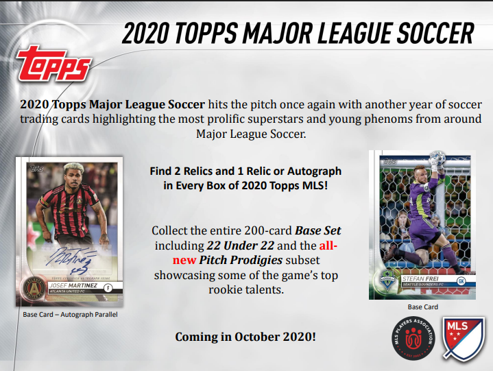 2020 Topps MLS Soccer Hobby 12-Box Case