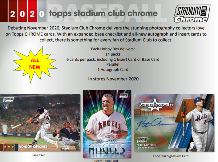 2020 Topps Stadium Club Chrome Baseball Hobby Pack