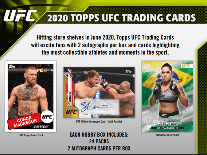 2020 Topps UFC Hobby 12-Box Case