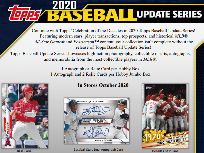 2020 Topps Update Series Baseball Hobby Jumbo Pack