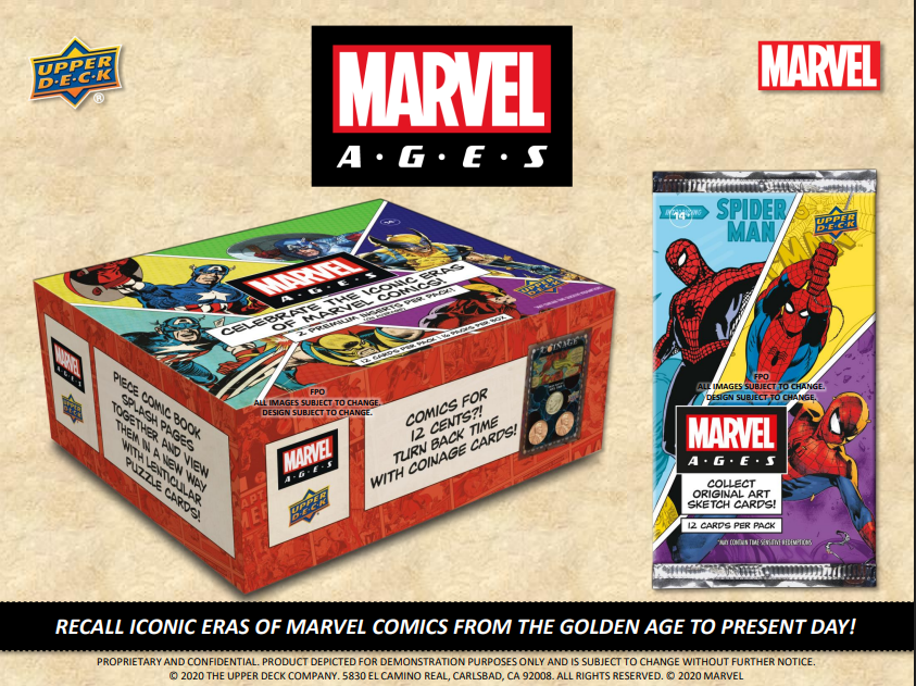 2020 Upper Deck Marvel Ages Hobby 10-Box Case