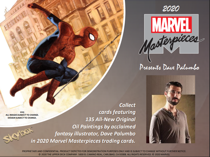 2020 Upper Deck Marvel Masterpieces Hobby Box
