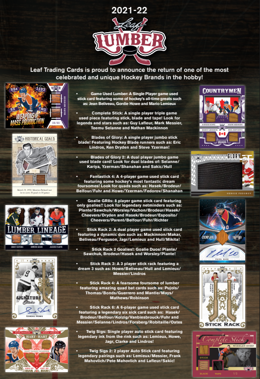  2021-22 Leaf Lumber Hockey Hobby Pack