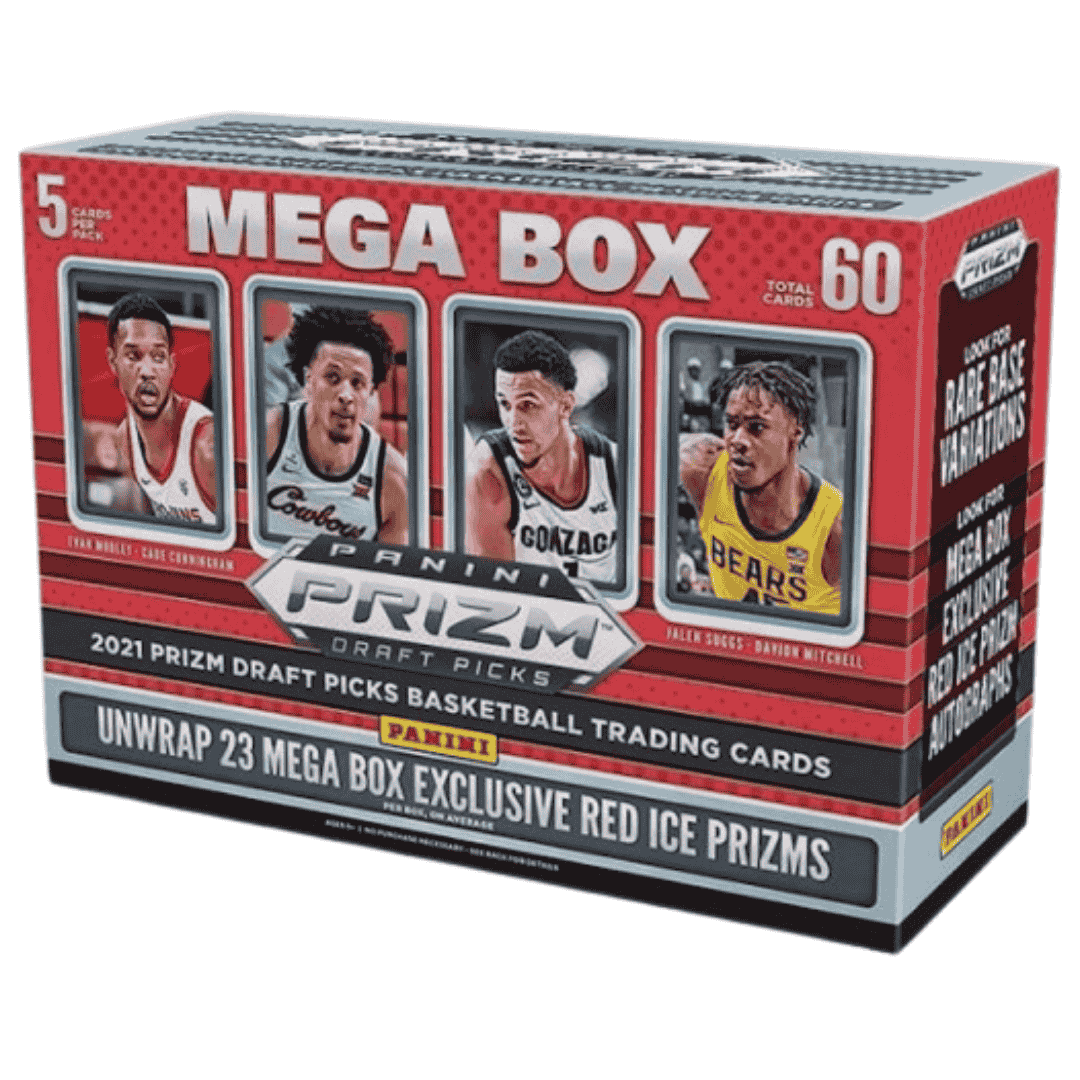 2021-22 Panini Prizm Draft Picks Basketball Mega Box (Red Ice Prizms!)