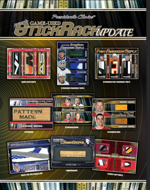 2021-22 President's Choice Game Used StickRack Update Hockey 10-Box Case