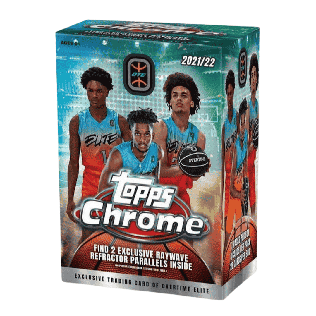 2021-22 Topps Chrome Overtime Elite Basketball Blaster Box (Raywave Refractor Parallels!)