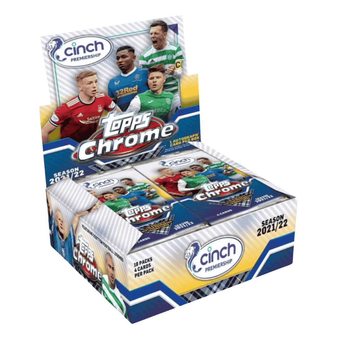 2021-22 Topps Chrome SPFL Scottish Premier League Soccer Hobby Box