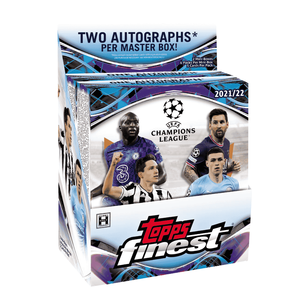 2021-22 Topps Finest UEFA Champions League Soccer Hobby Box