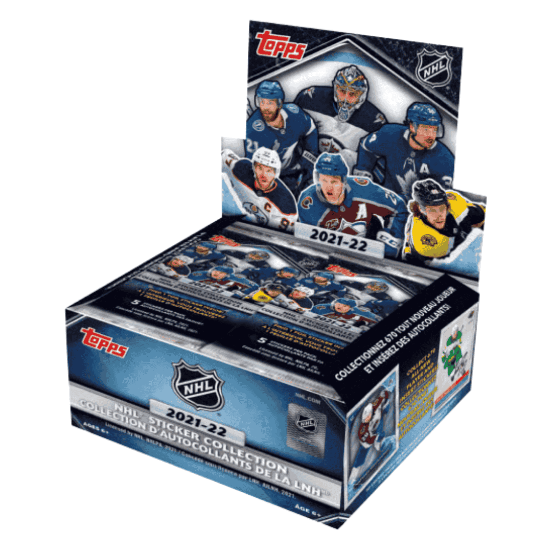 2021-22 Topps NHL Sticker Collection Hockey Box