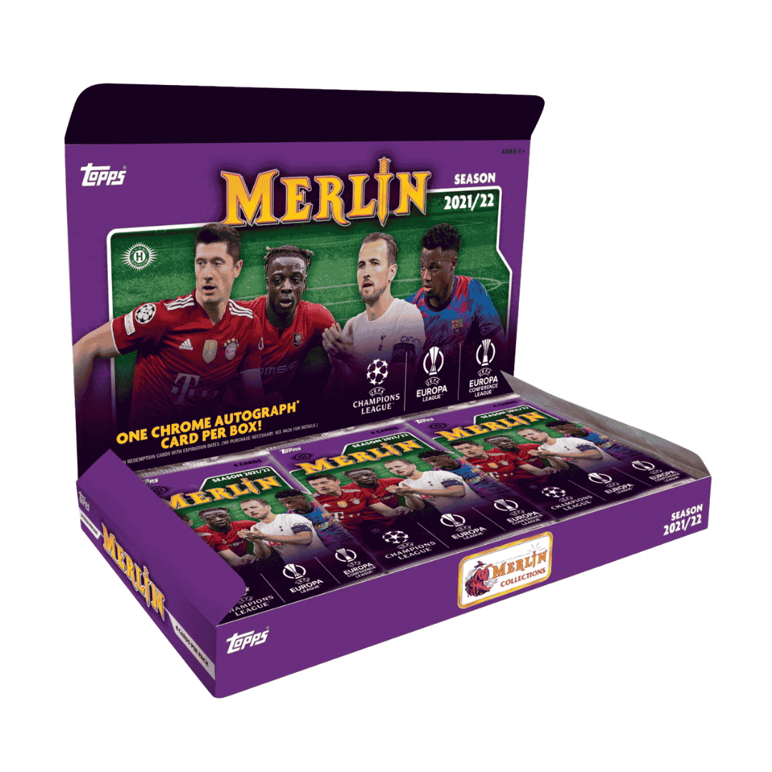 2021-22 Topps UEFA Champions League Merlin Chrome Soccer Hobby Box