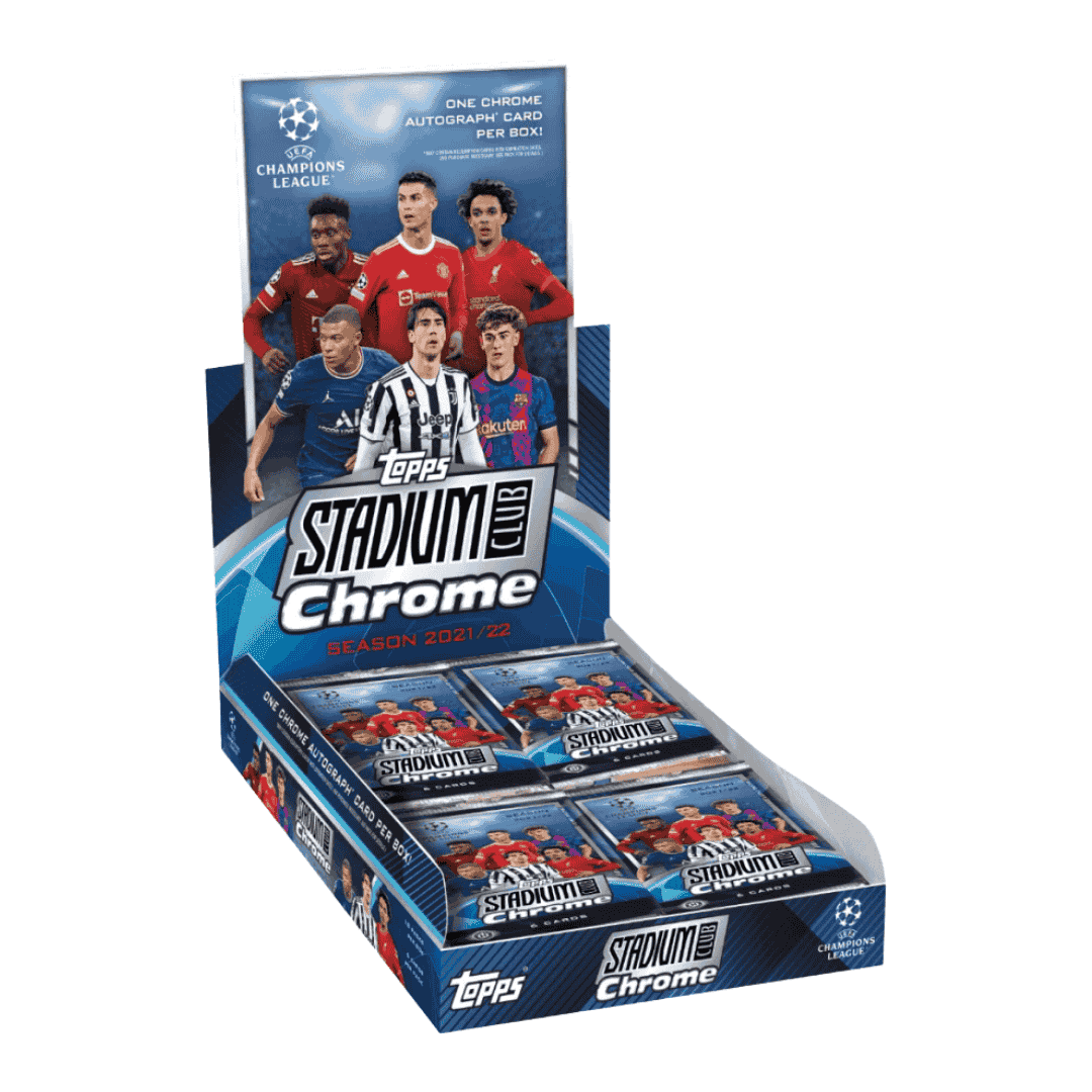 2021-22 Topps UEFA Champions League Stadium Club Chrome Soccer Hobby Box