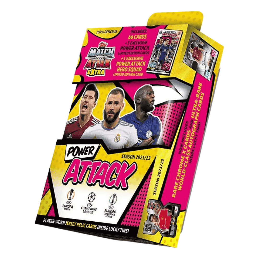 2021-22 UEFA Match Attax Extra Soccer Season Power Attack Mega Tin