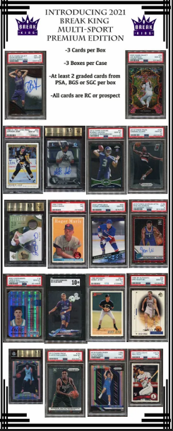 2021 Break King Premium Edition Multi-Sport 3-Box Case