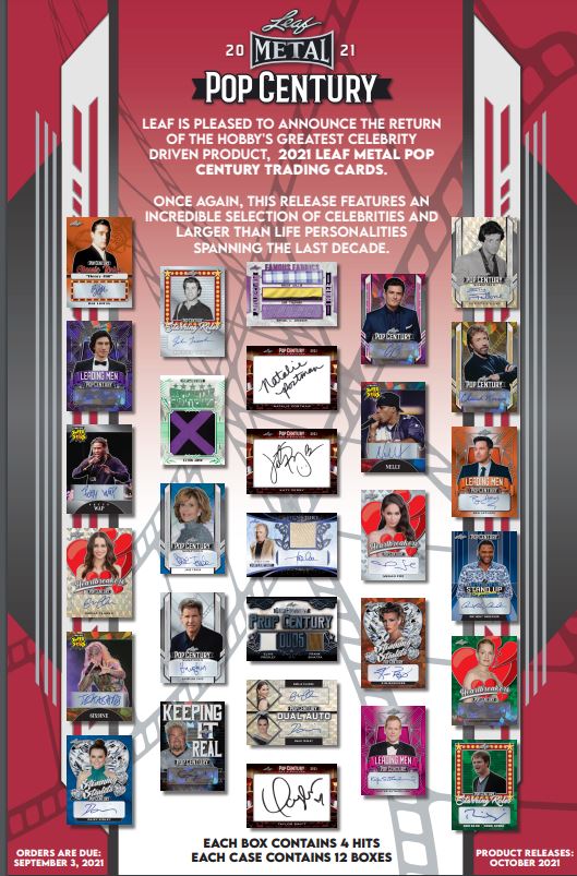 2021 Leaf Metal Pop Century 12-Box Case
