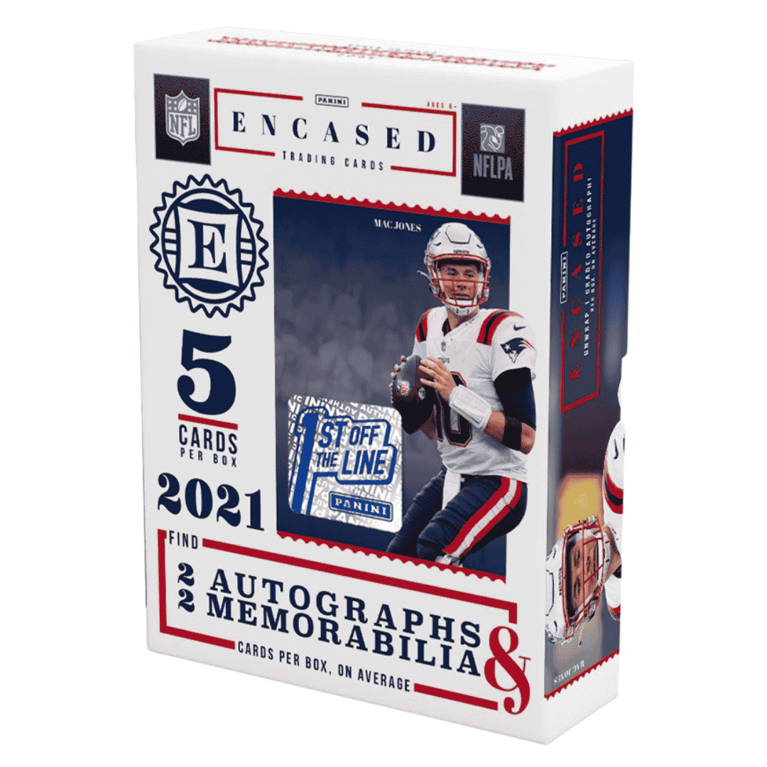 2021 Panini Encased Football 1st Off The Line FOTL Hobby Box
