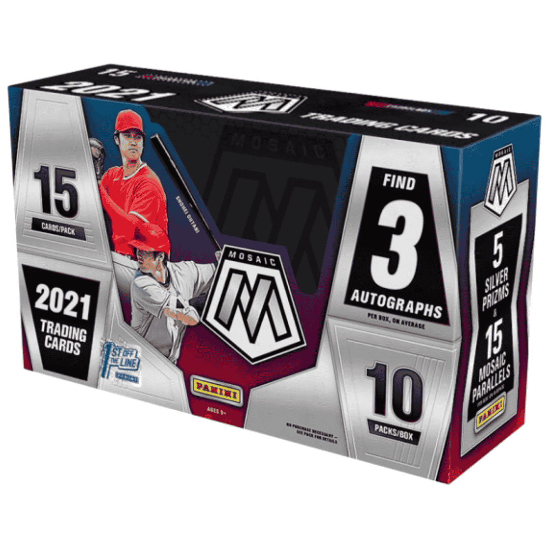 2021 Panini Mosaic Baseball Hobby Box - 1st Off The Line