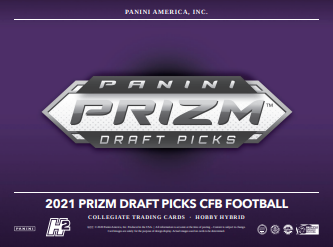 2021 Panini Prizm Collegiate Draft Picks Football Hobby H2 Hybrid Box