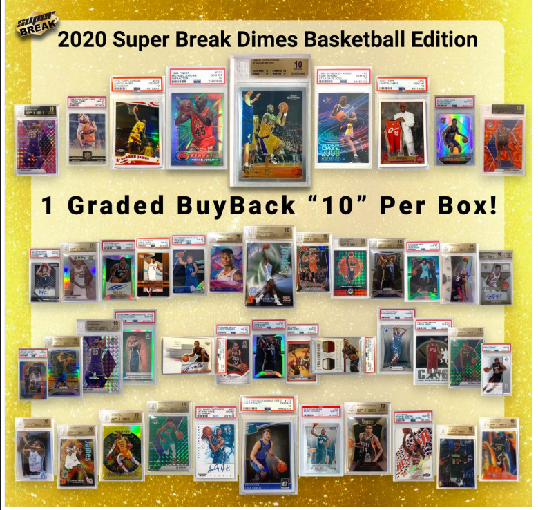 2021 Super Break Basketball Dimes Edition 10-Box Case