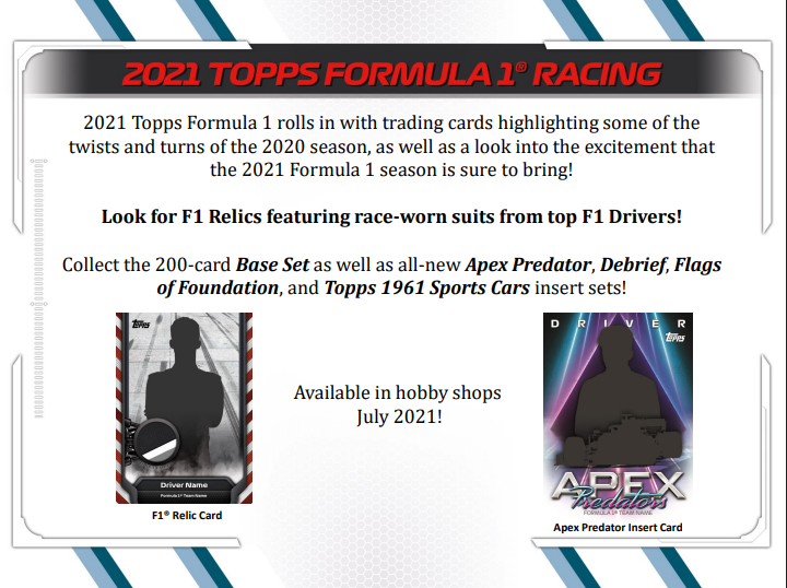 2021 Topps Chrome Formula 1 F1 Racing Hobby Pack