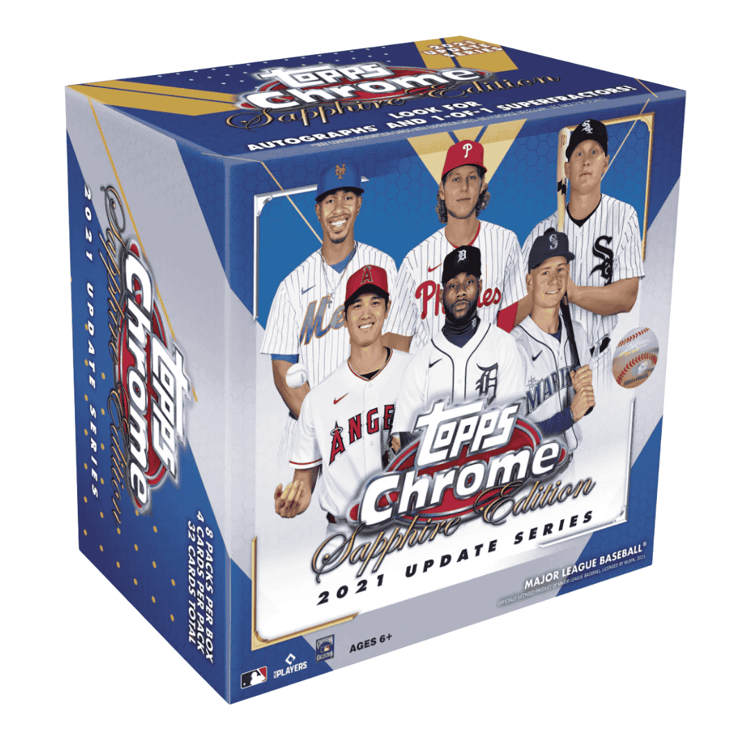 2021 Topps Chrome Update Baseball Sapphire Edition Box
