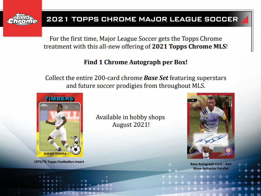 2021 Topps MLS Major League Soccer Chrome Hobby Pack