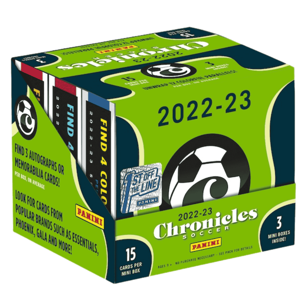 2022-23 Panini Chronicles Soccer Hobby Box 1st Off The Line