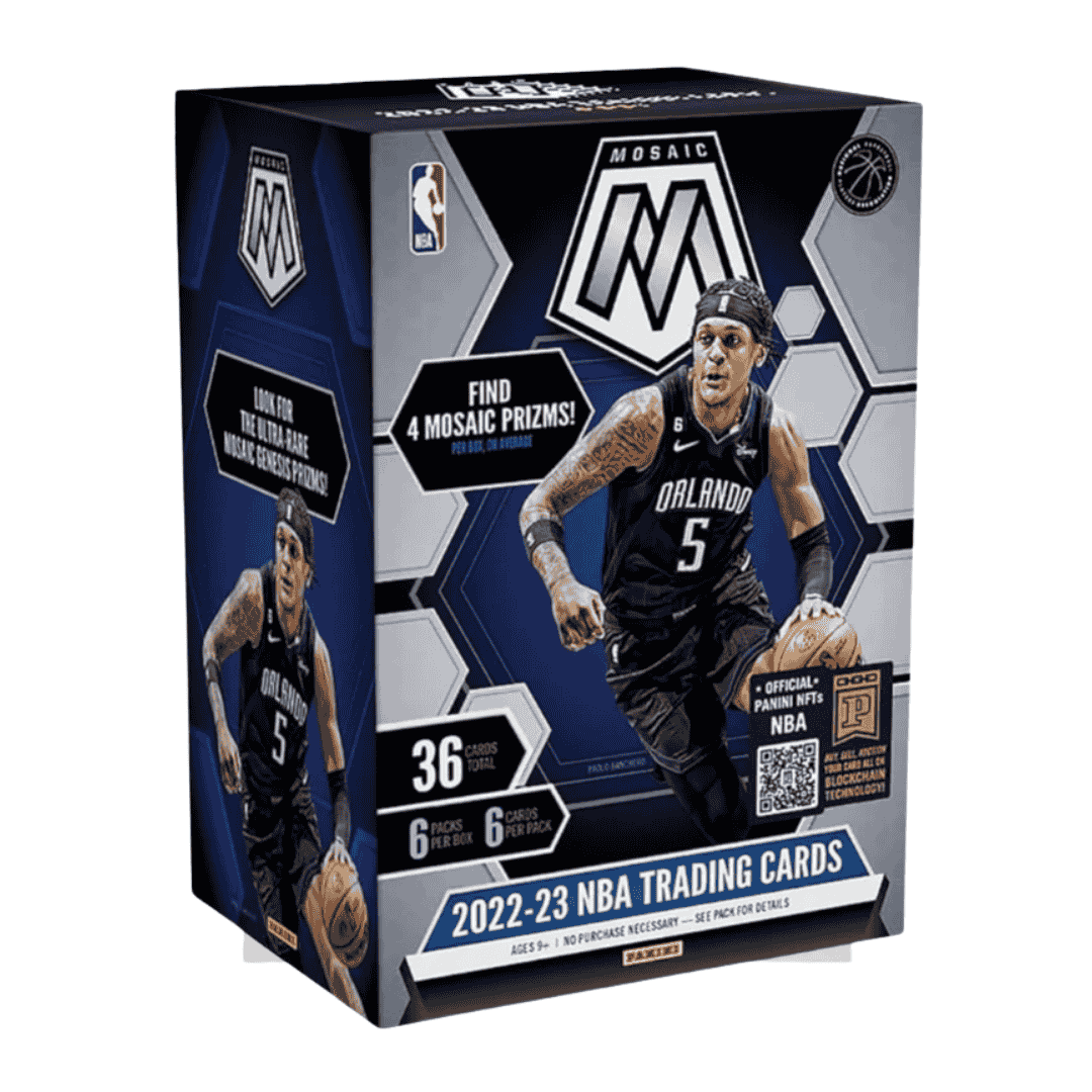 2022-23 Panini Mosaic Basketball Blaster Box (Orange Fluorescent Prizms)