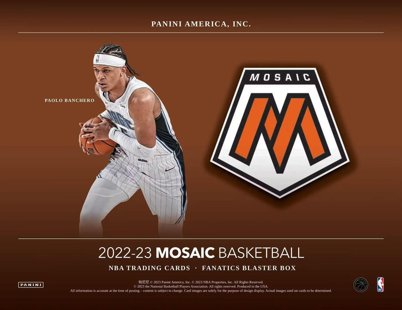 2022-23 Panini Mosaic Basketball Fanatics Blaster 20-Box Case (Green Ice Prizms)