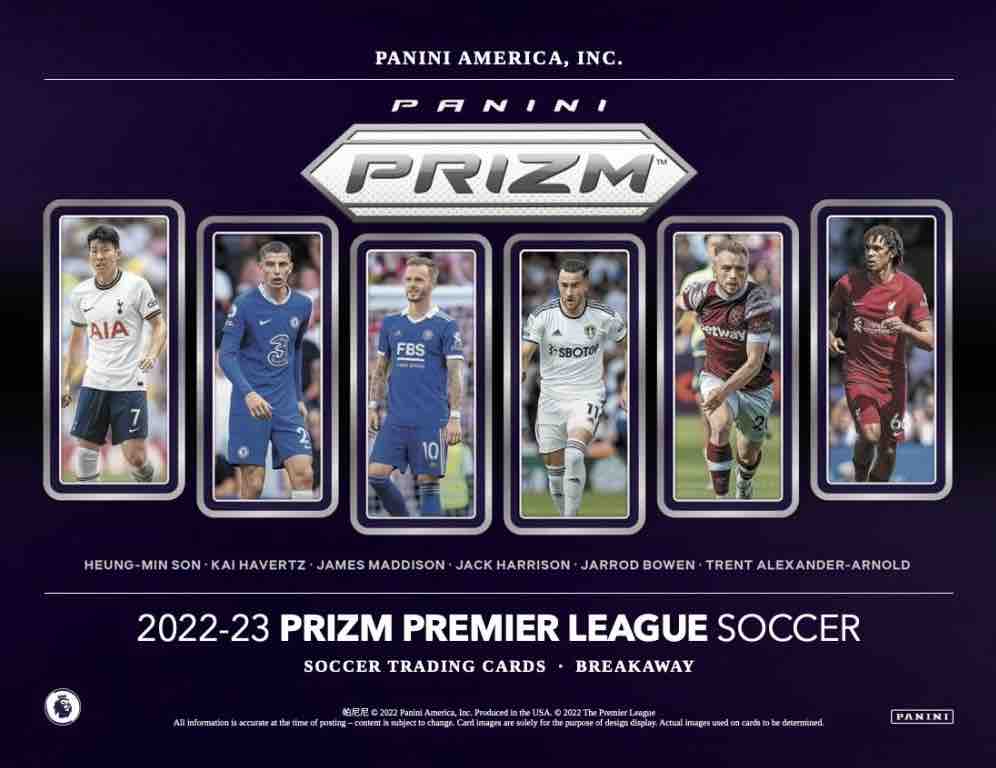 2022-23 Panini Prizm Premier League Breakaway Soccer Hobby Hybrid 20-Box Case