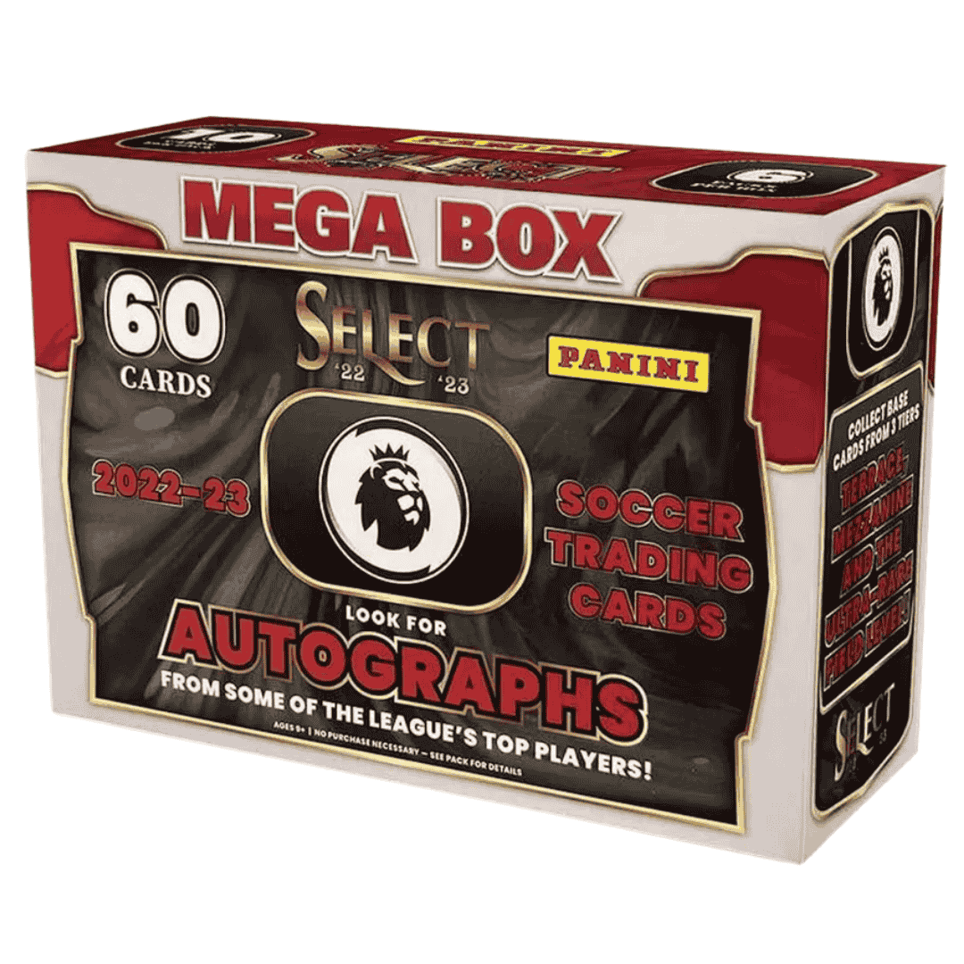 2022-23 Panini Select Premier League EPL Soccer Mega Box (Red Ice and White Ice Parallels!)