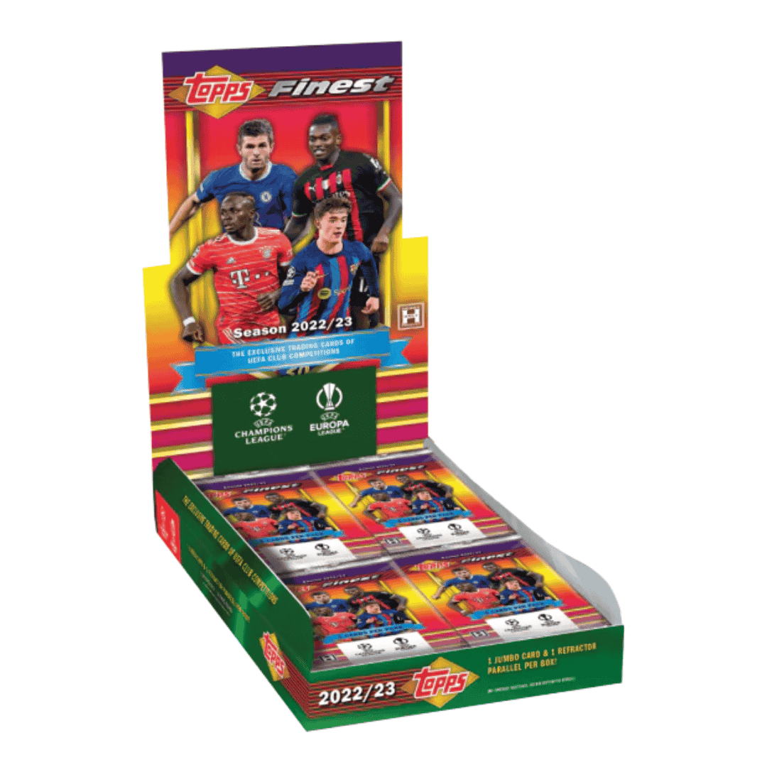 2022-23 Topps Finest Flashbacks UEFA Club Competitions Soccer Hobby Box