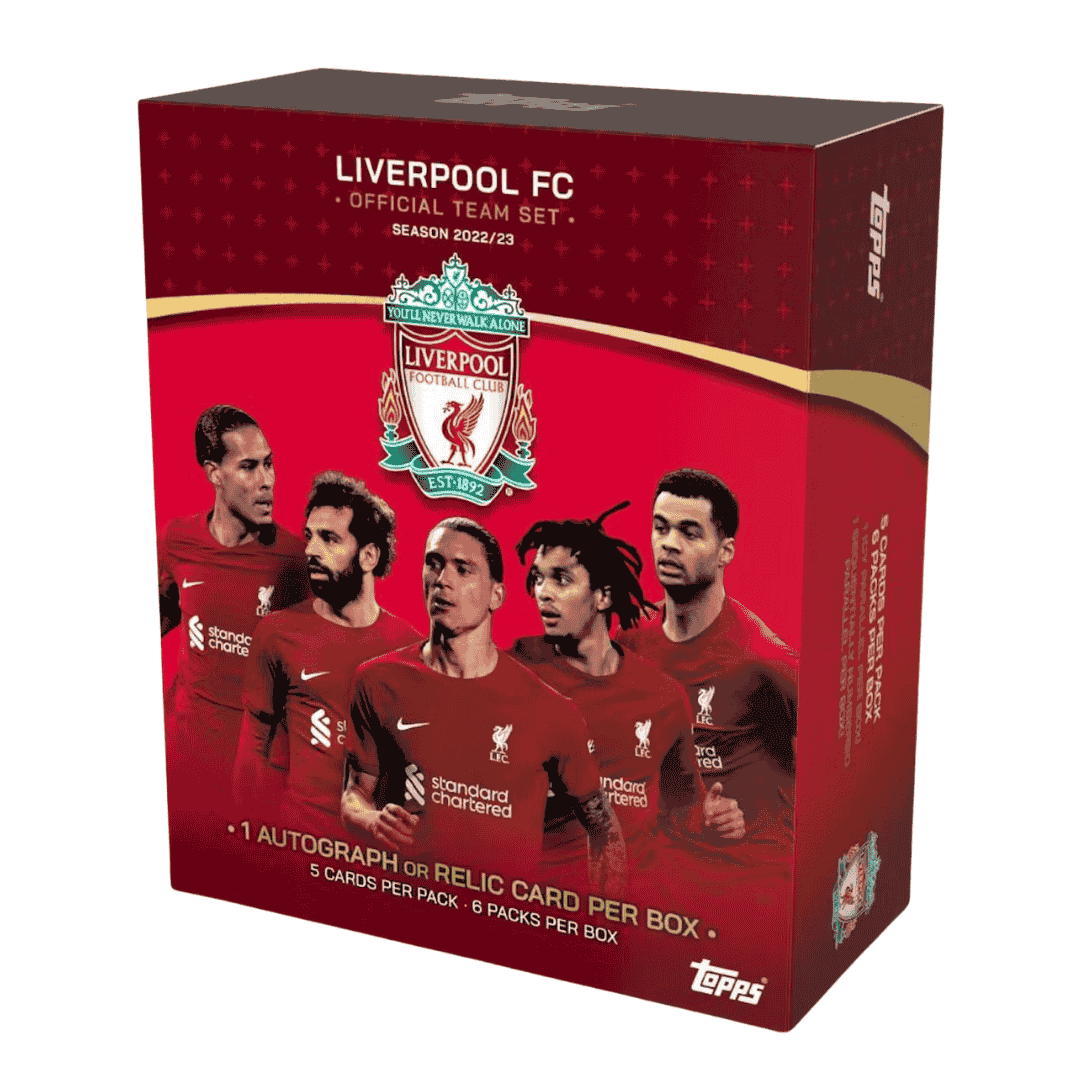 2022-23 Topps Liverpool FC Soccer Team Set Box