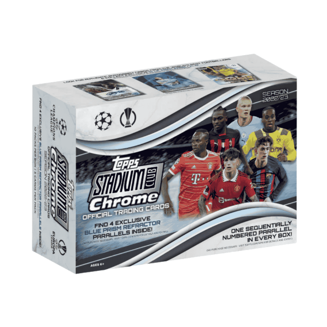 2022-23 Topps Stadium Club Chrome UEFA Club Competitions Soccer Giant Box