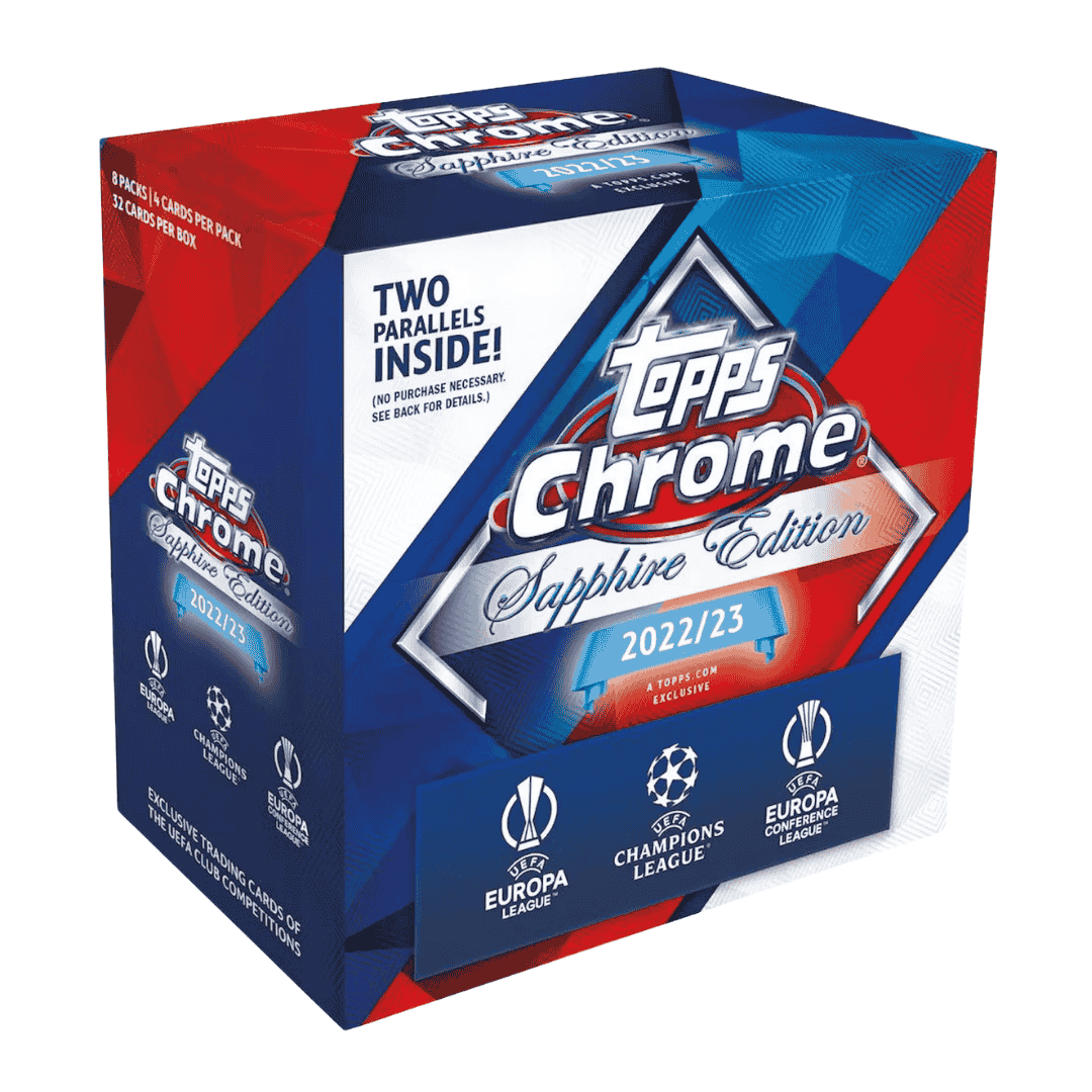 2022-23 Topps UEFA Champions League Chrome Soccer Sapphire Edition Box