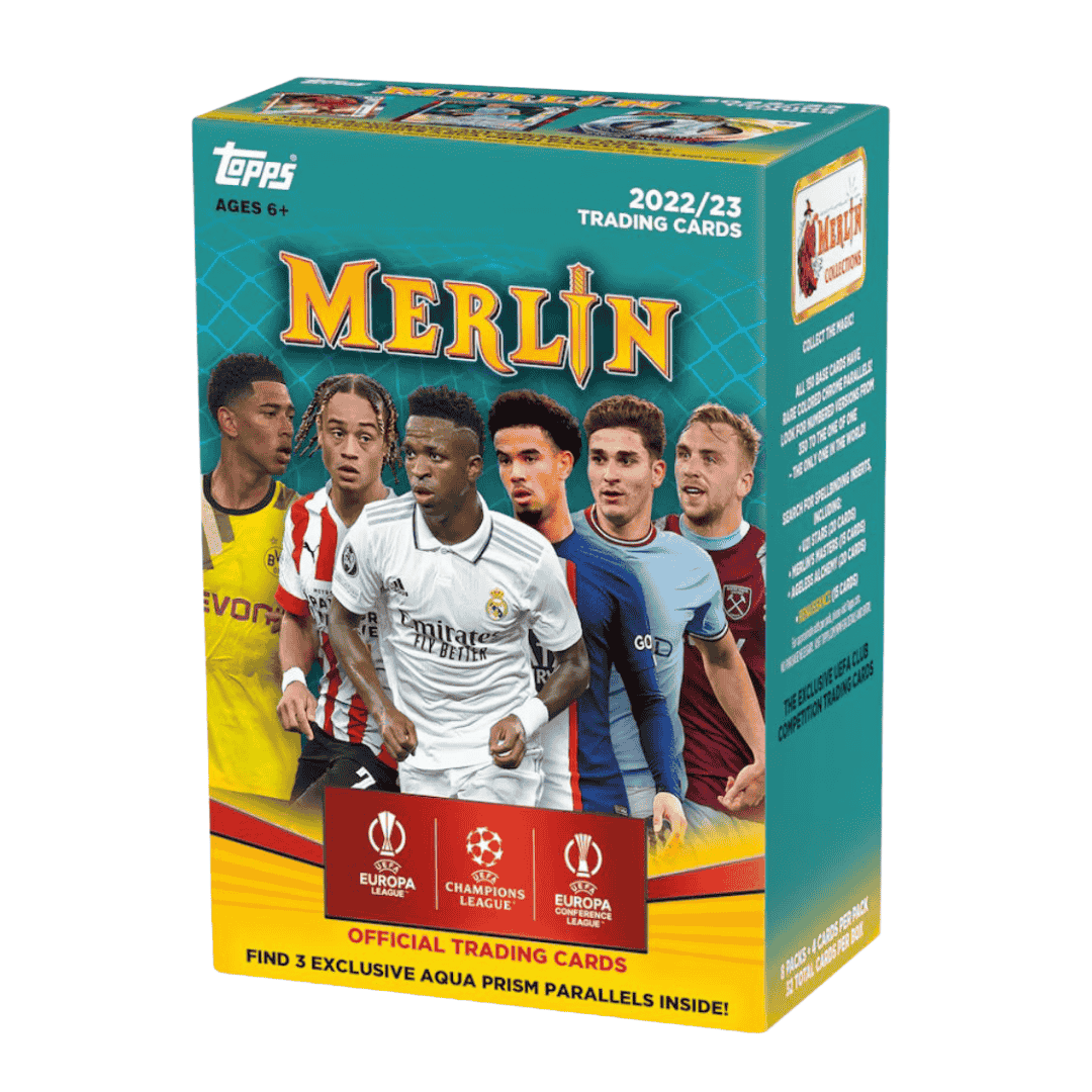 2022-23 Topps UEFA Club Competitions Merlin Chrome Soccer Blaster Box