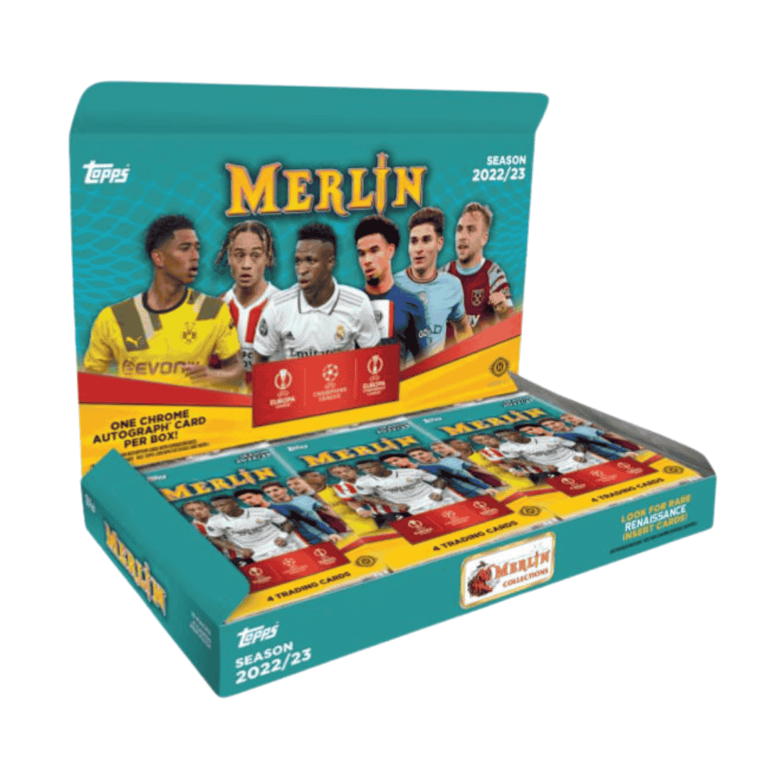 2022-23 Topps UEFA Club Competitions Merlin Chrome Soccer Hobby Box