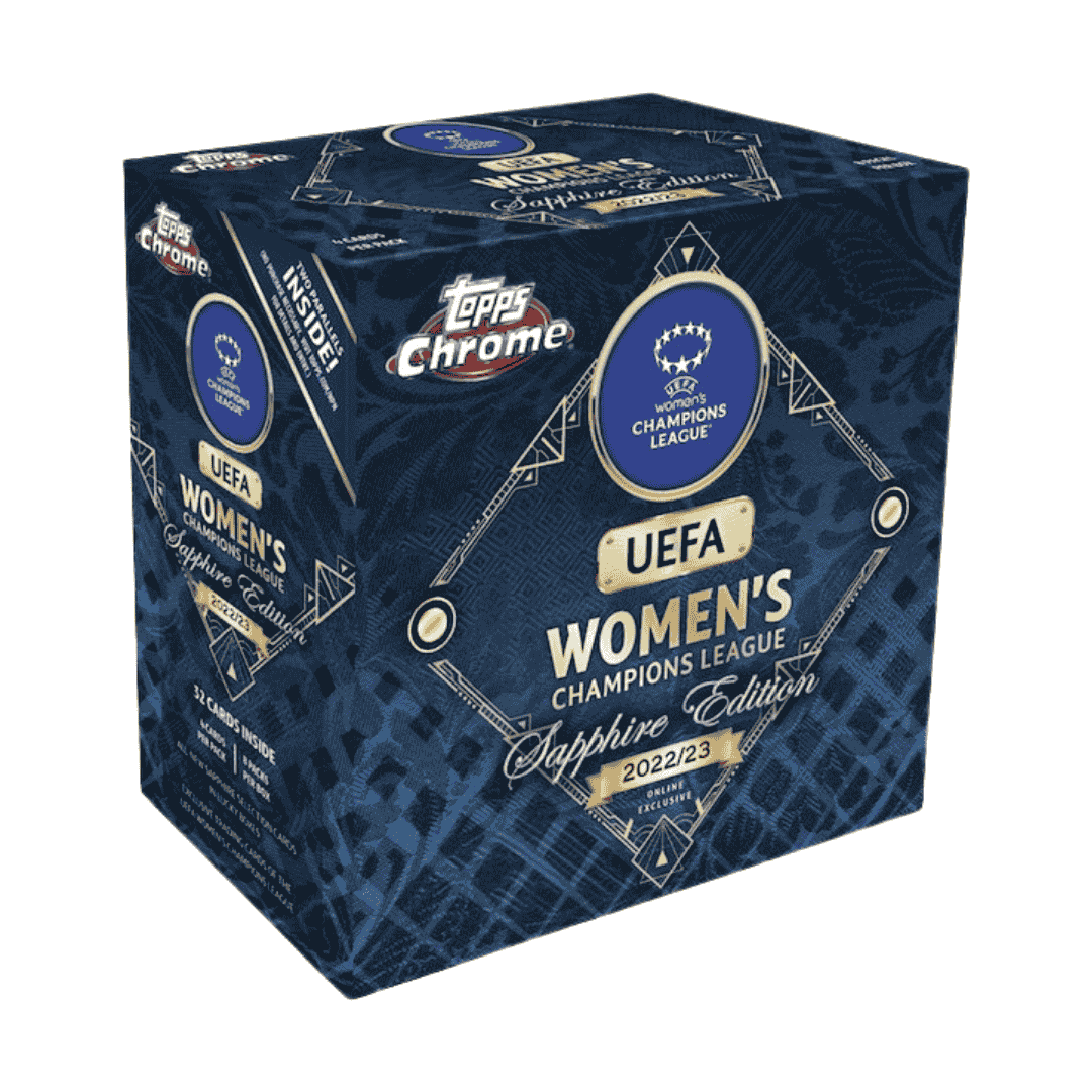 2022-23 Topps UEFA Women's Champions League Chrome Soccer Sapphire Box