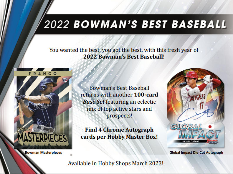 2022 Bowman's Best Baseball Hobby Pack