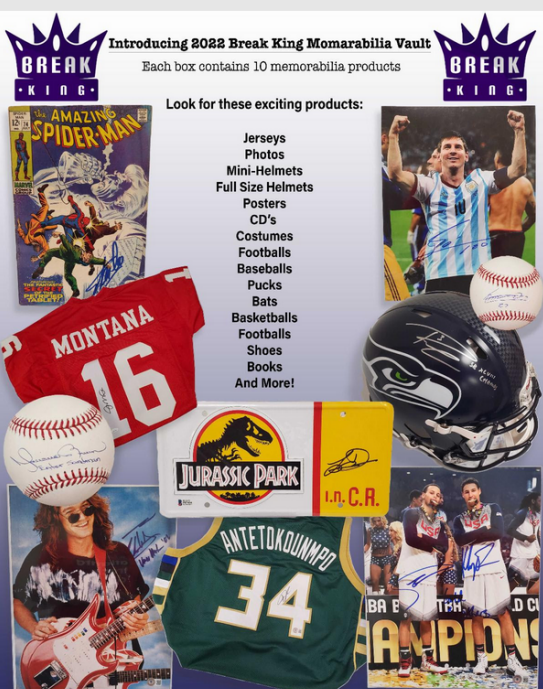 2022 Break King Memorabilia Vault Case