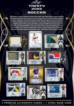 2022 Leaf Trinity Soccer Hobby 10-Box Case
