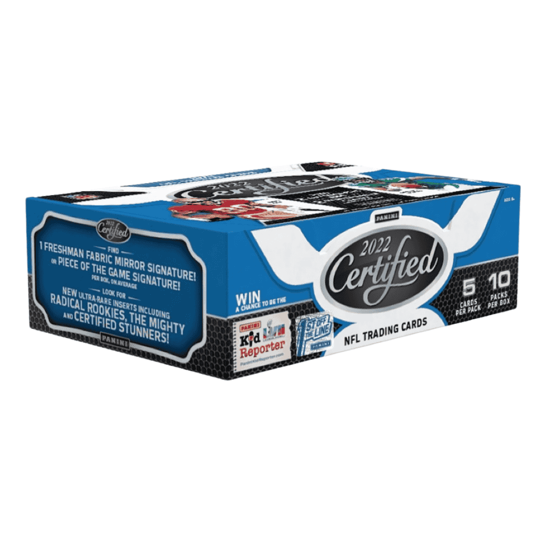 2022 Panini Certified Football Hobby Box - 1st Off The Line