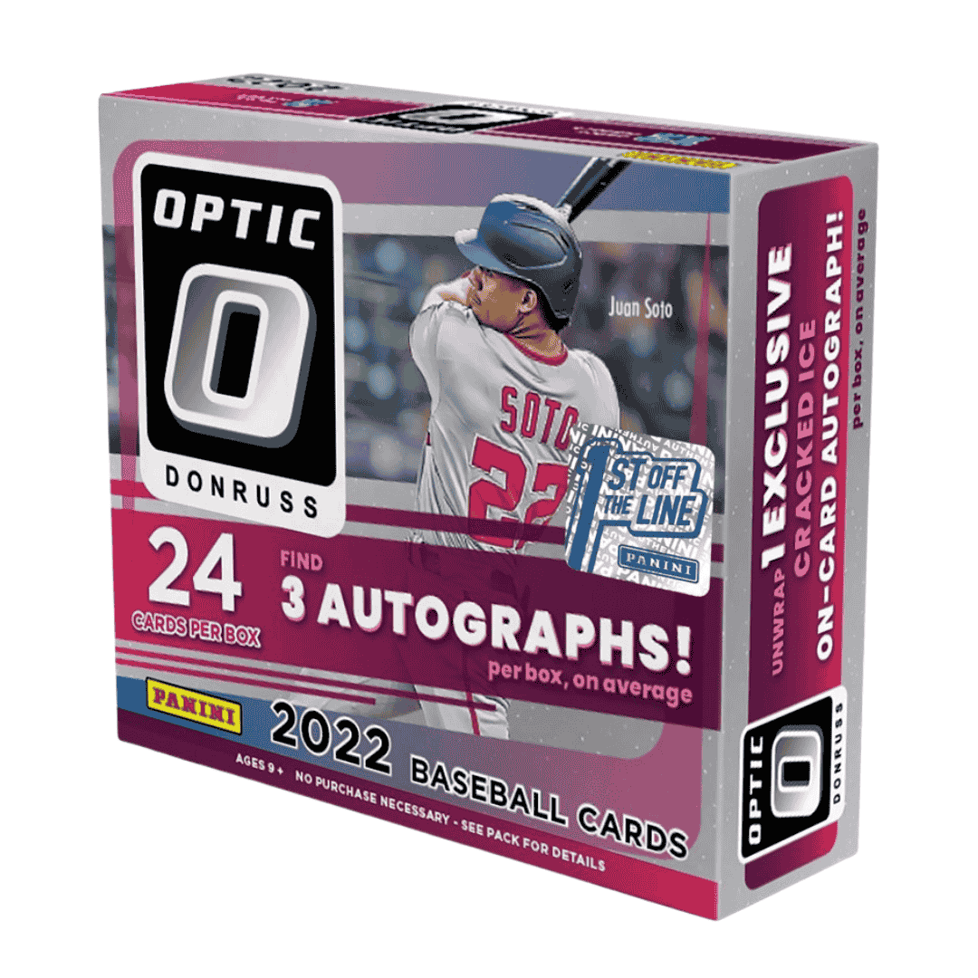 2022 Panini Donruss Optic Baseball 1st Off The Line Hobby Box