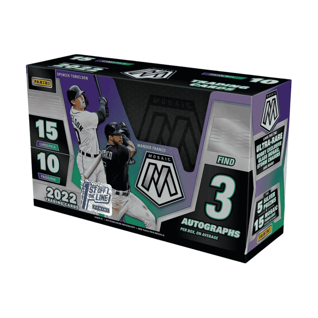 2022 Panini Mosaic Baseball 1st Off The Line Hobby Box