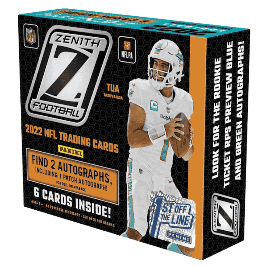 2022 Panini Zenith Football 1st Off The Line FOTL Hobby Box