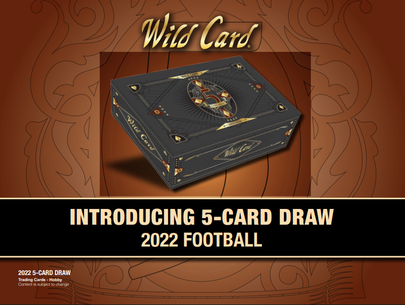 2022 Wild Card Five Card Draw Football Hobby Box