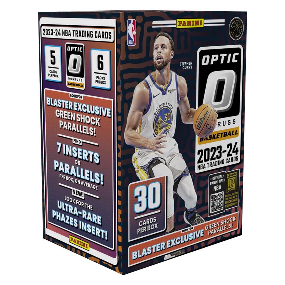 2023-24 Panini Donruss Optic Basketball Hobby Blaster Box (Green Shock Paralells)