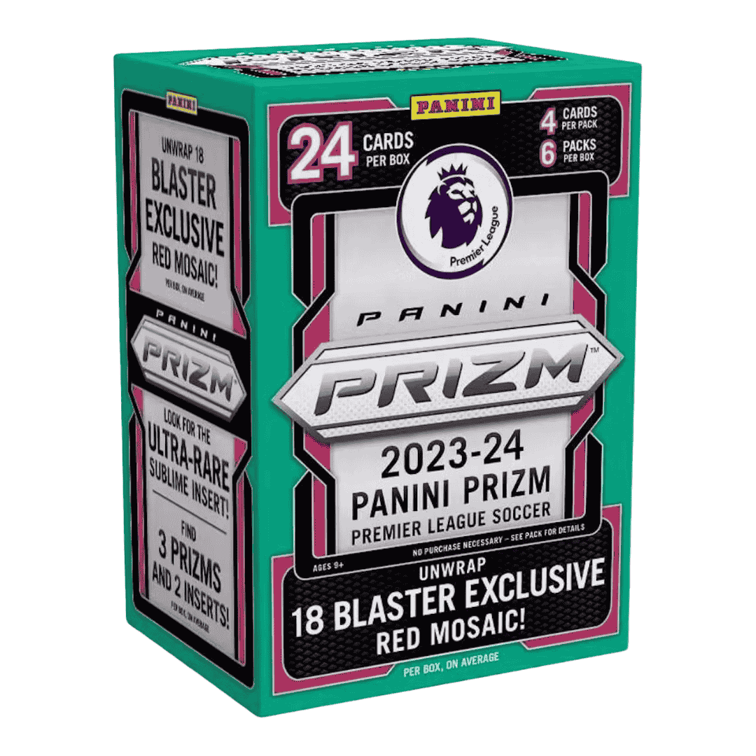 2023-24 Panini Prizm Premier League EPL Soccer Blaster Box (Red Mosaic Prizms!)