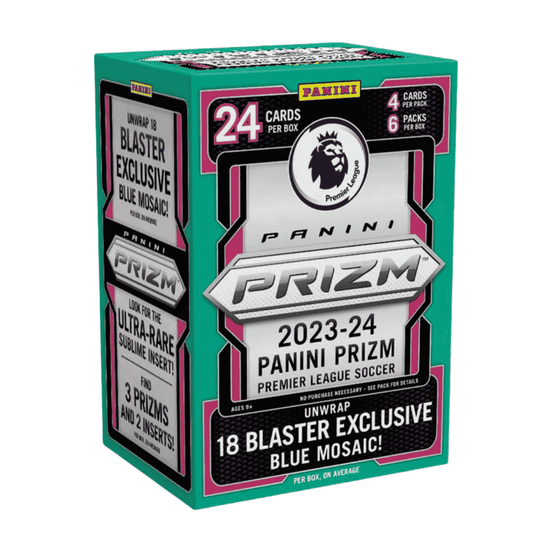 2023-24 Panini Prizm Premier League EPL Soccer Hobby Blaster Box (Blue Mosaic Prizms!)