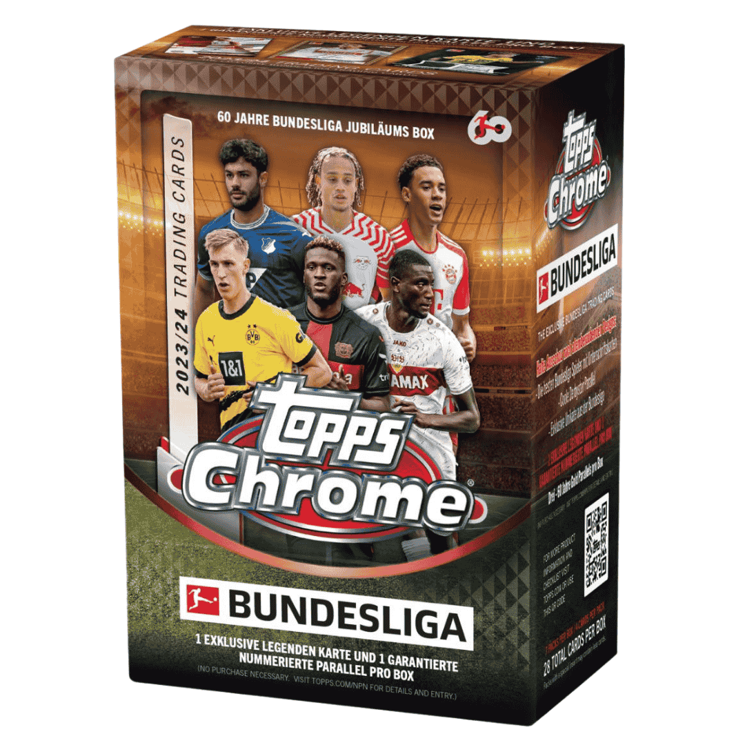  2023-24 Topps Chrome Bundesliga Soccer Blaster Box